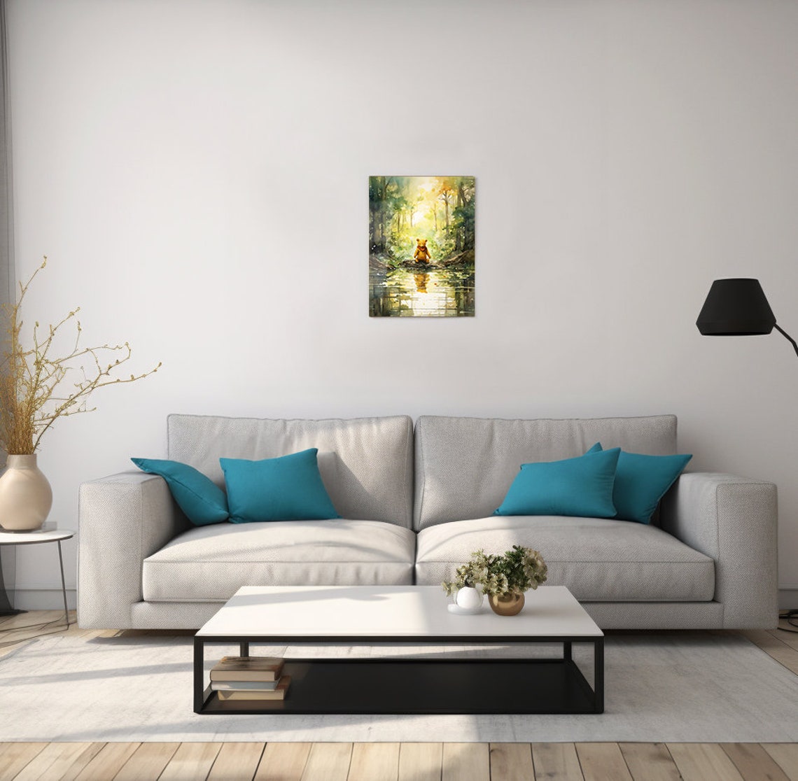 Winnie The Pooh Metal Poster Childrens Book Poster Art Print Childrens Wall Art For Childrens Room Nursery Decoration 8x10 12x16 16x20 - Image 2