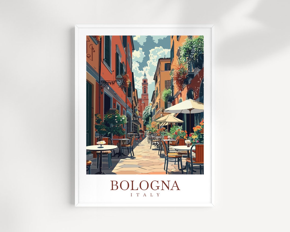 Bologna Travel Print Wall Art Italy Wall Hanging Bologna Home Decoration Bologna Gift Art Lovers Wall Art Print Bologna Italy Print Gift