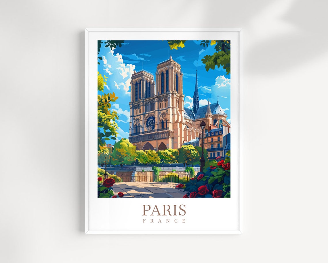 Paris Travel Poster Wall Art France Wall Hanging Home Dcor Paris Gift Art Lovers France Art Lover Gift Paris Print France Wall Art Dcor