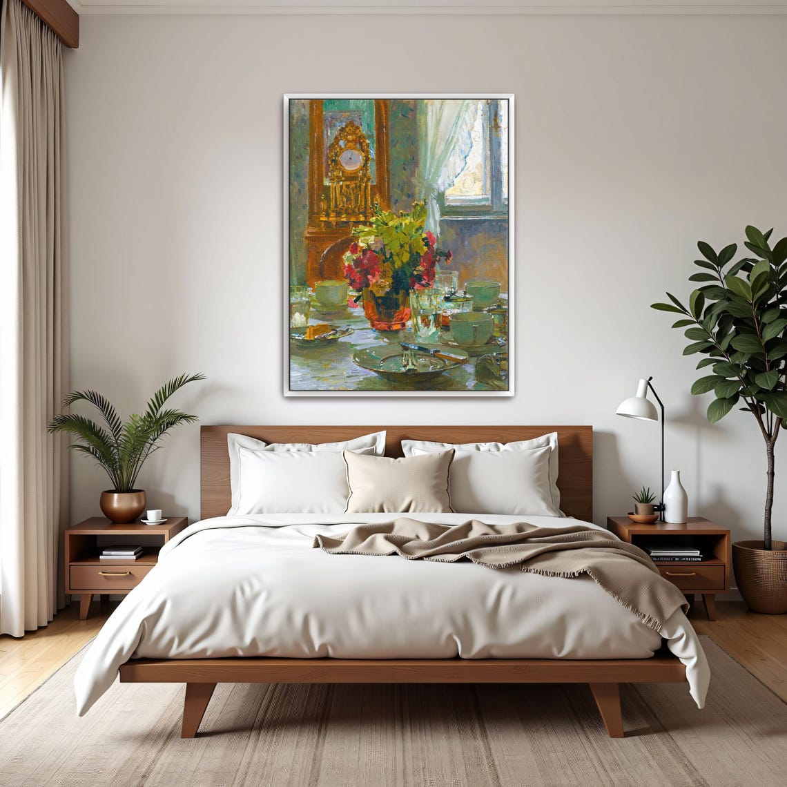 Impressionist Breakfast Table Flowers Vintage Kitchen Art Poster - Image 3