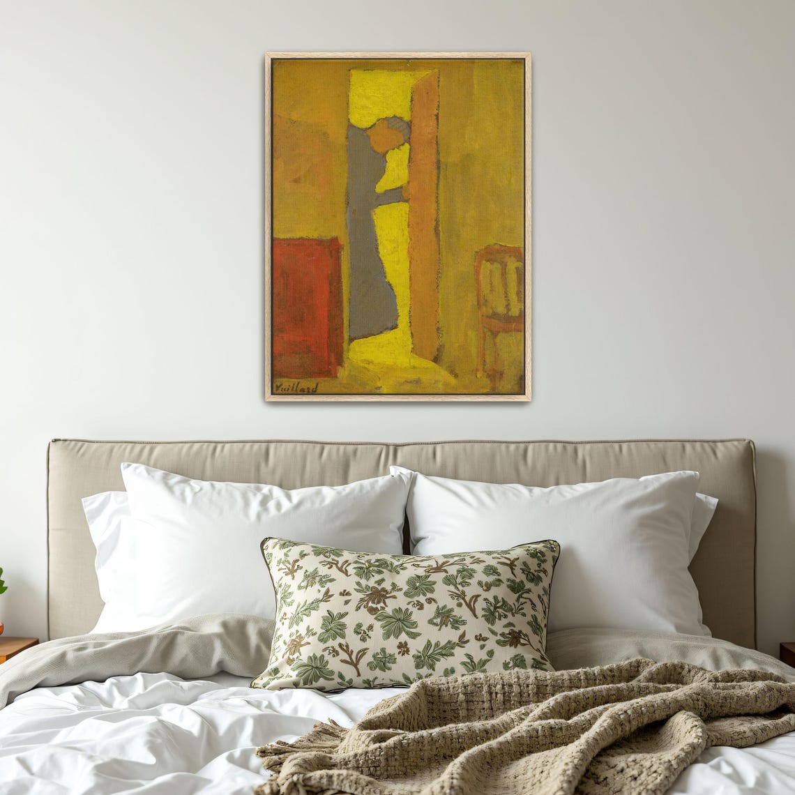 Edouard Vuillard Woman Opening a Door Golden Interior Poster - Image 5