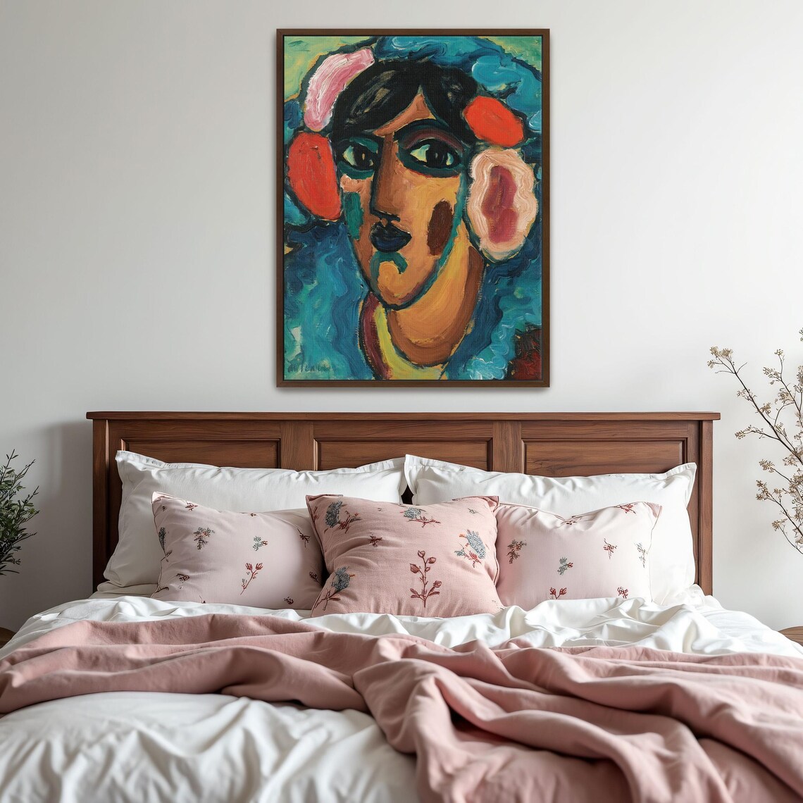 Alexej von Jawlensky Woman with Flowers Expressionist Portrait Poster - Image 5