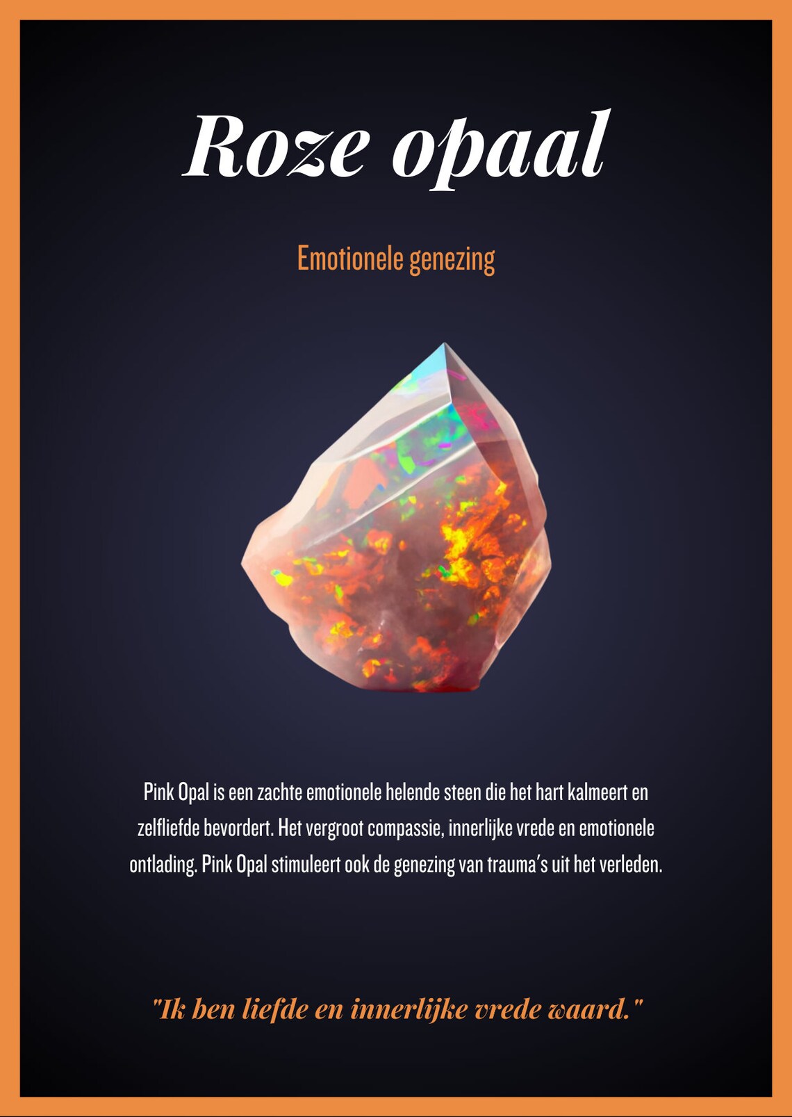 Kristallen Betekeniskaarten, Dutch Crystal Set Print