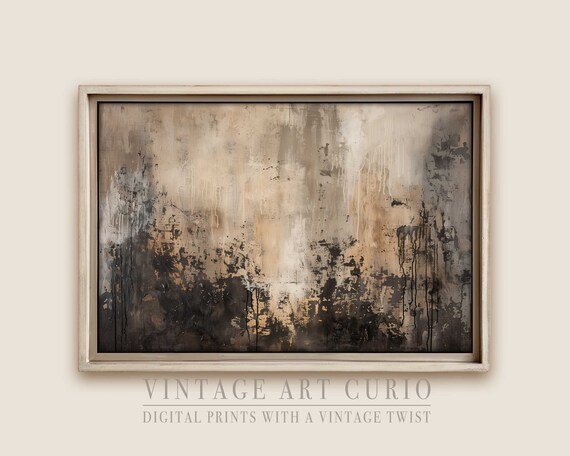 Wabi Sabi Abstract Print Rustic Japandi Farmhouse Wall Art