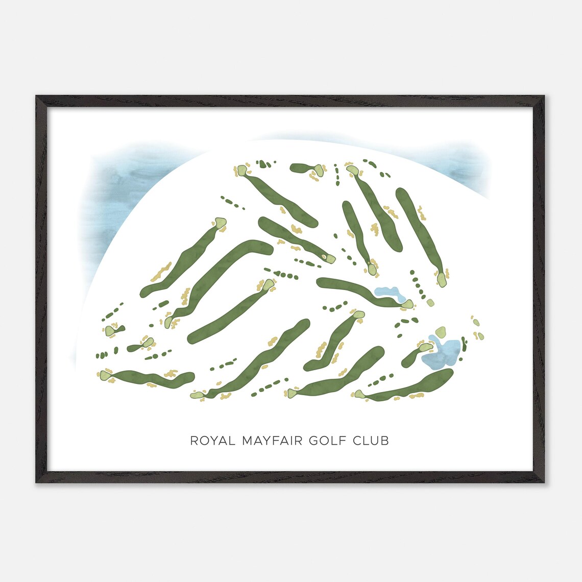 Royal Mayfair Golf Club Edmonton Alberta Minimalist Map Poster - Image 4