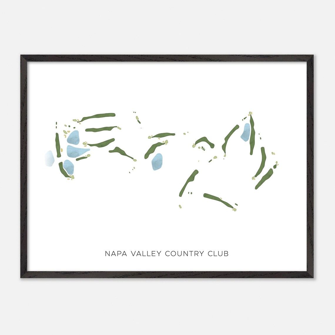 Napa Valley Country Club California Golf Course Minimalist Map Poster - Image 5