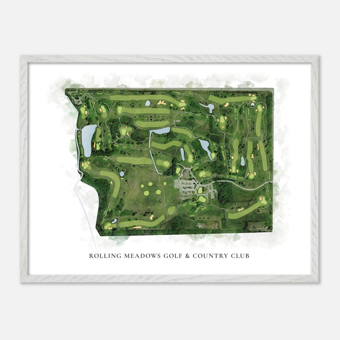 Rolling Meadows Golf and Country Club Ontario Classic Map Poster - Image 3