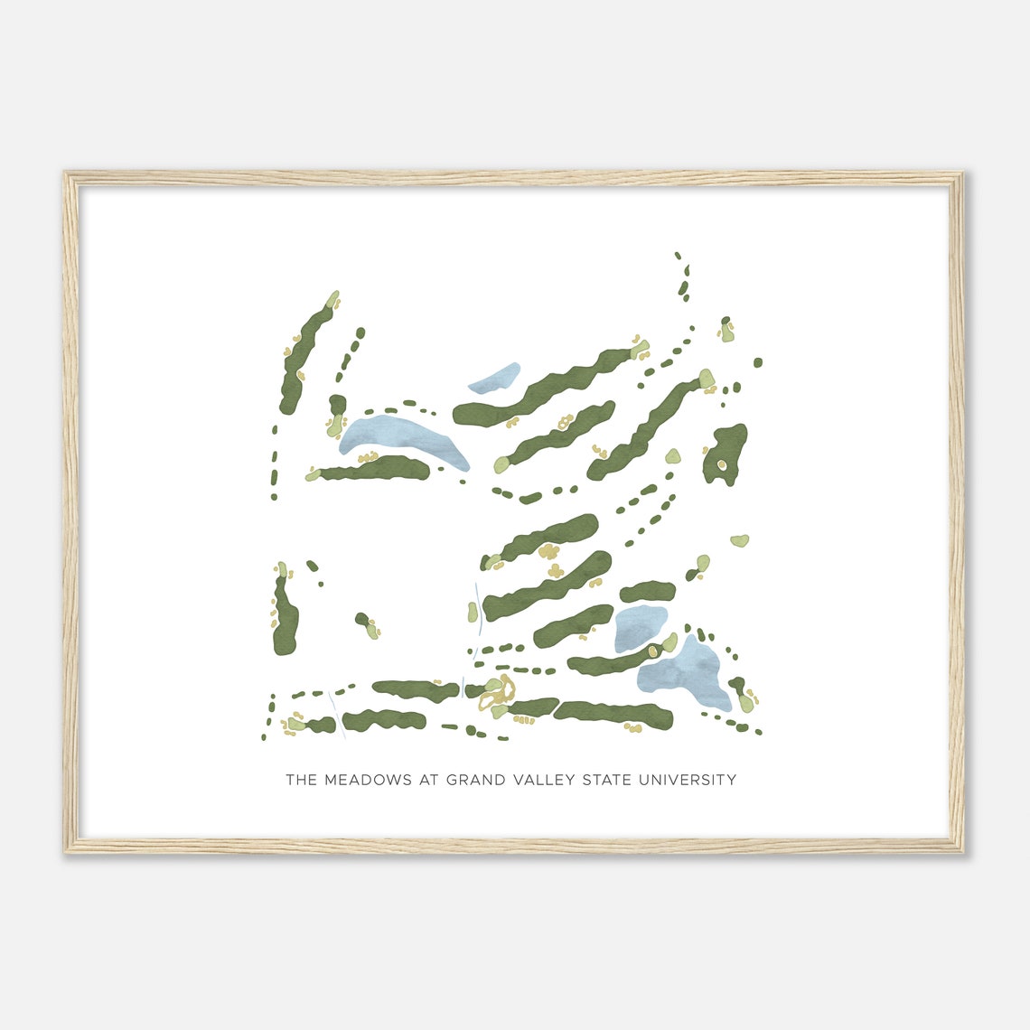 The Meadows at Grand Valley State University Minimalist Map Poster