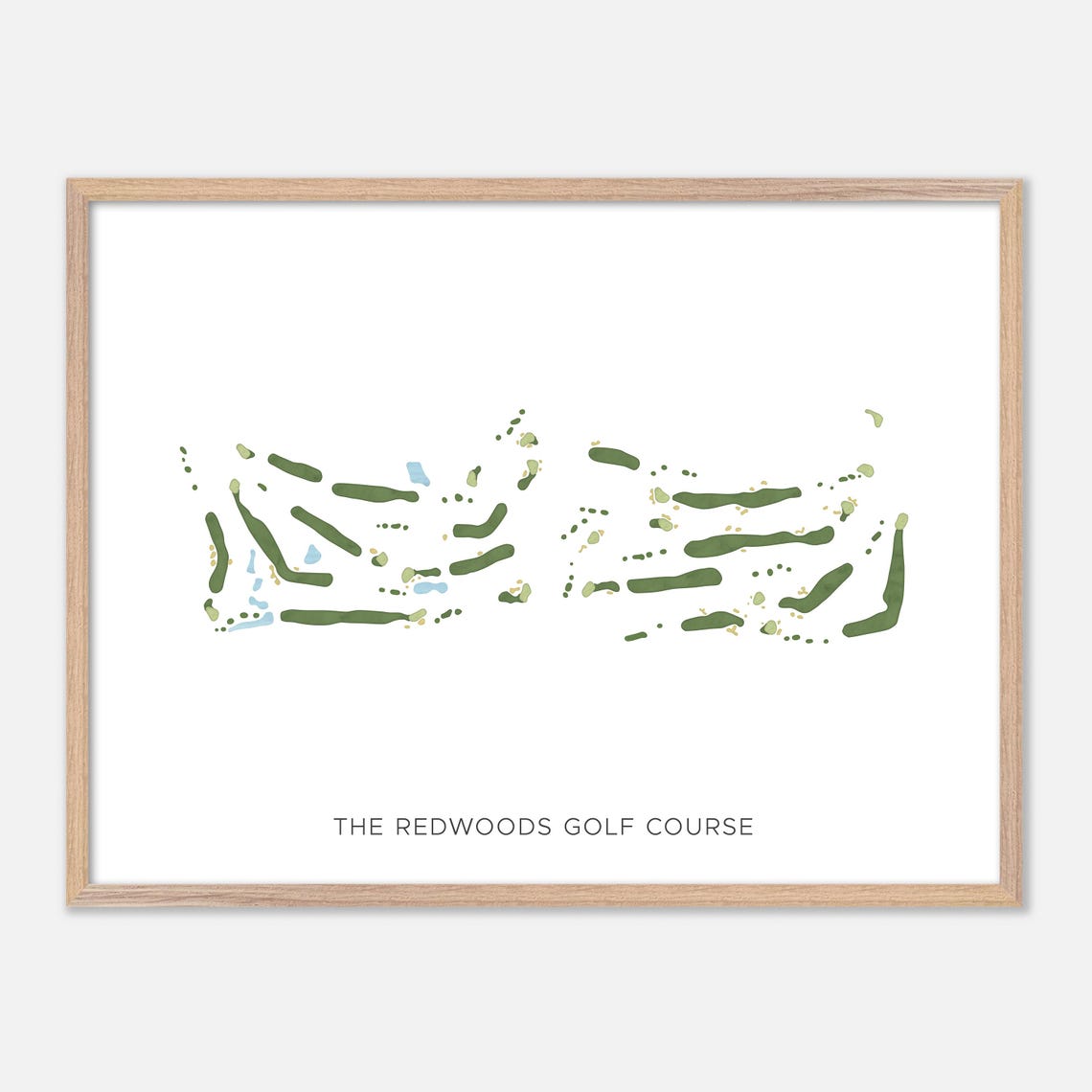 The Redwoods Golf Course Canada Modern Minimalist Map Art Poster