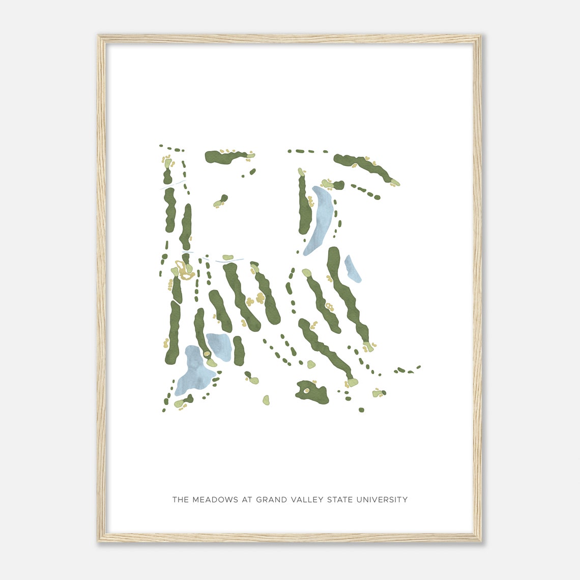 The Meadows at Grand Valley State University Minimalist Map Poster - Image 2