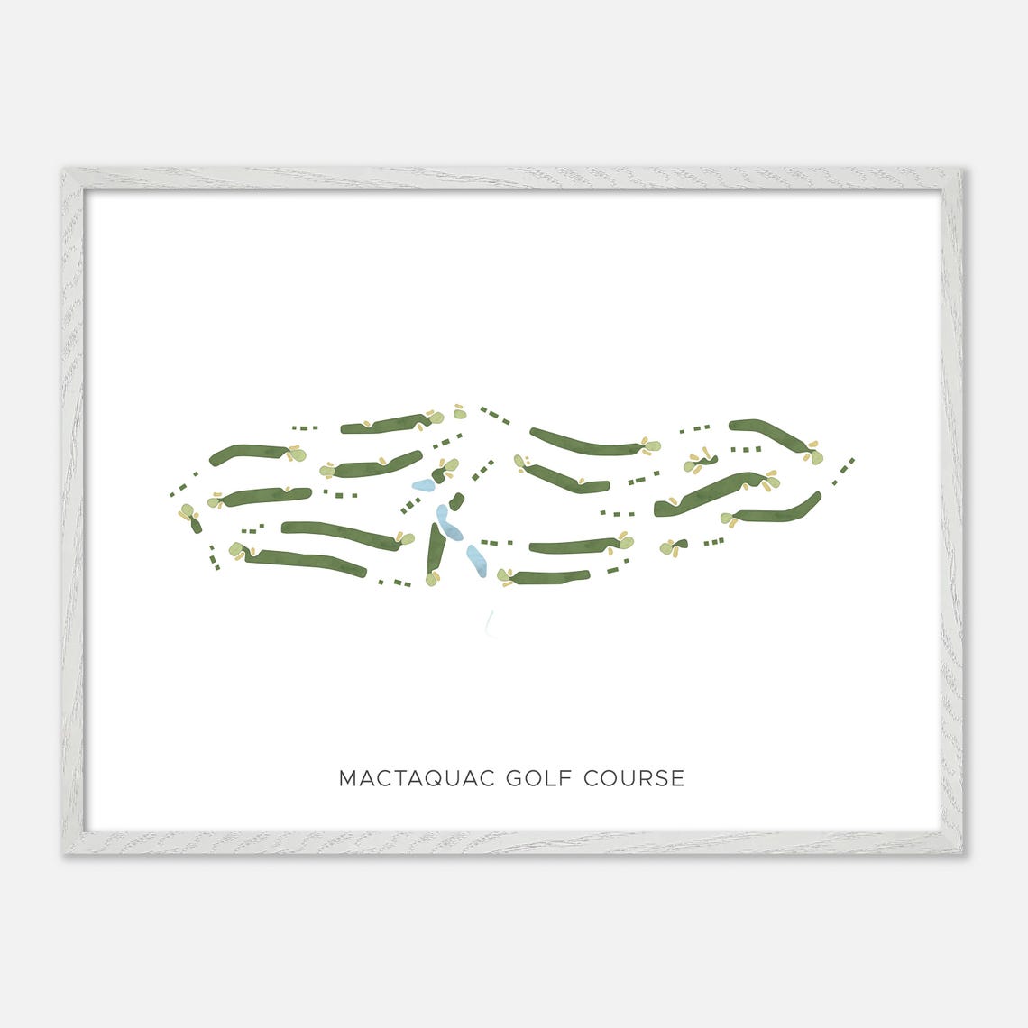 Mactaquac Golf Course Canada Modern Minimalist Map Art Poster - Image 3