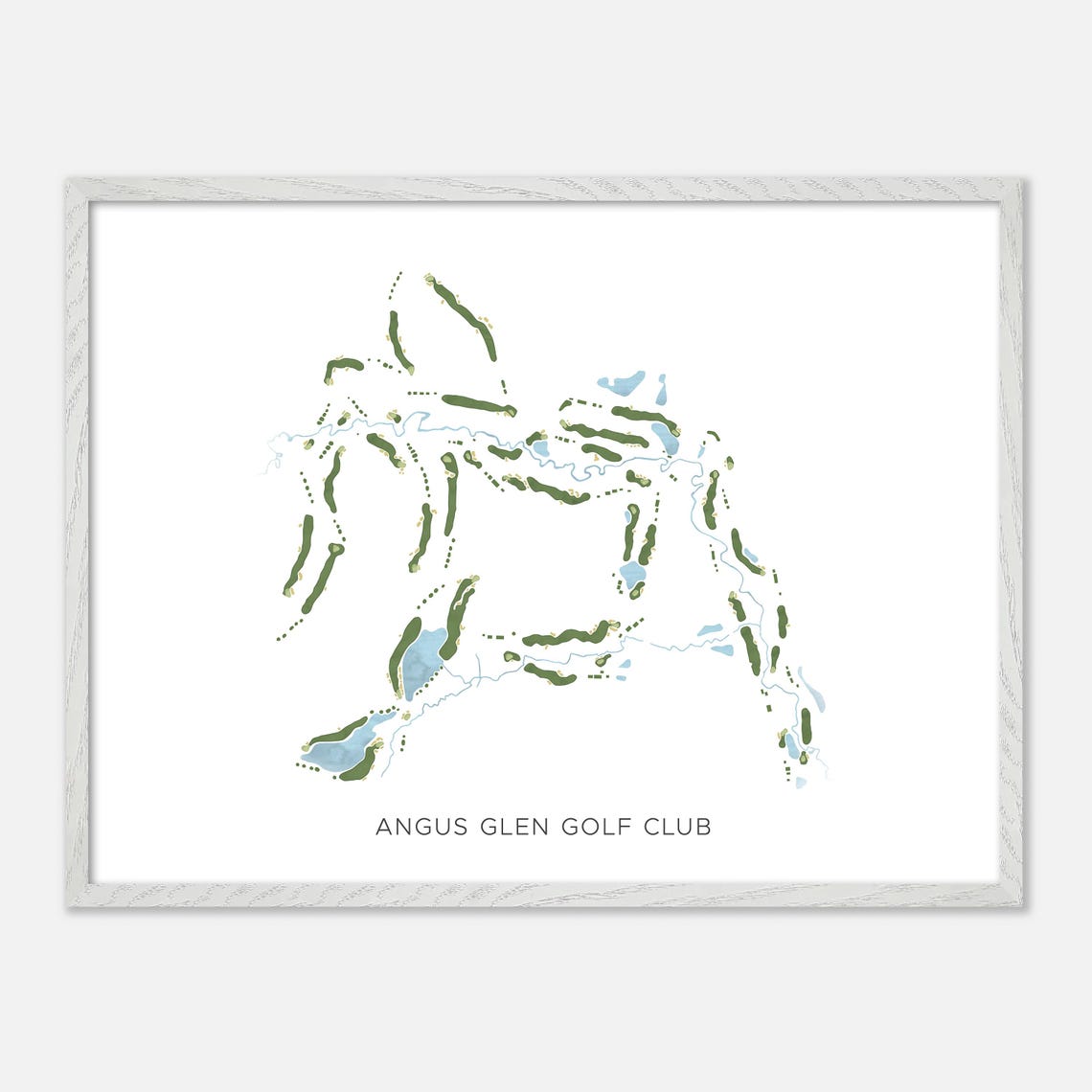 Angus Glen Golf Club Markham Canada Minimalist Golf Map Poster - Image 3