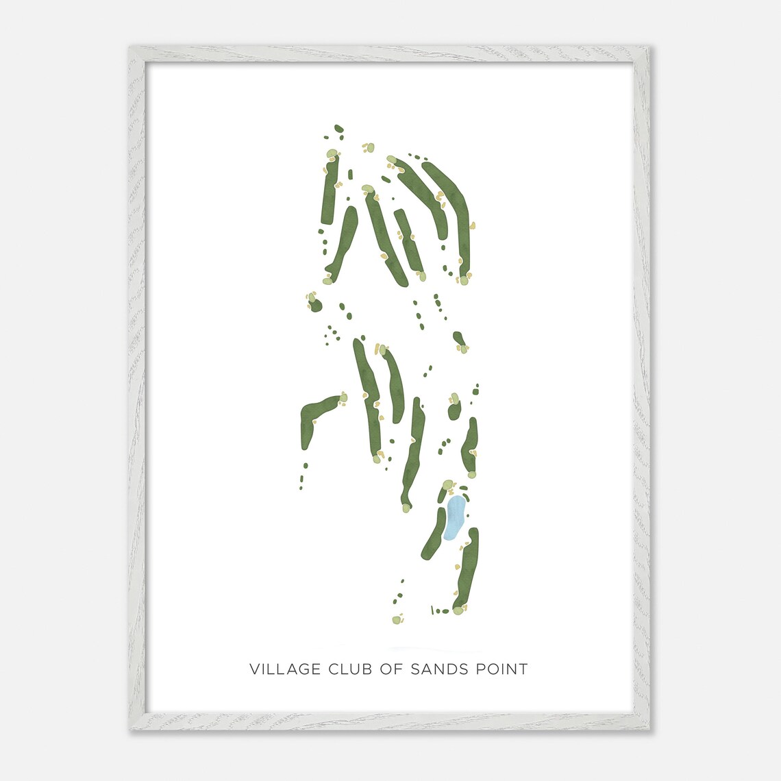 Village Club of Sands Point New York Modern Minimalist Golf Poster - Image 2