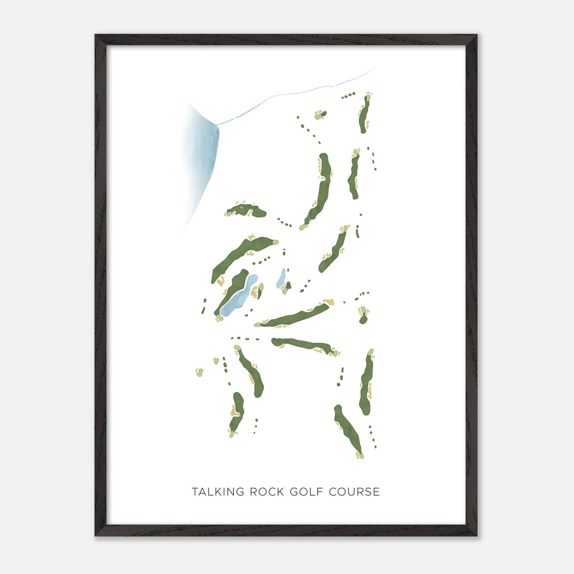Talking Rock Golf Course Canada Modern Minimalist Map Art Poster - Image 2