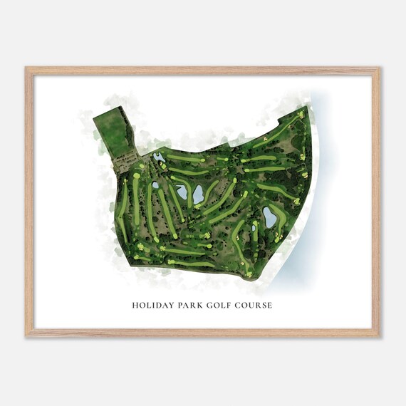 Holiday Park Golf Course Saskatchewan Classic Watercolor Poster