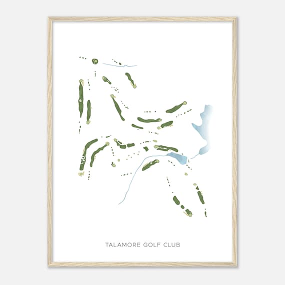 Talamore Golf Club North Carolina Modern Watercolor Golf Poster