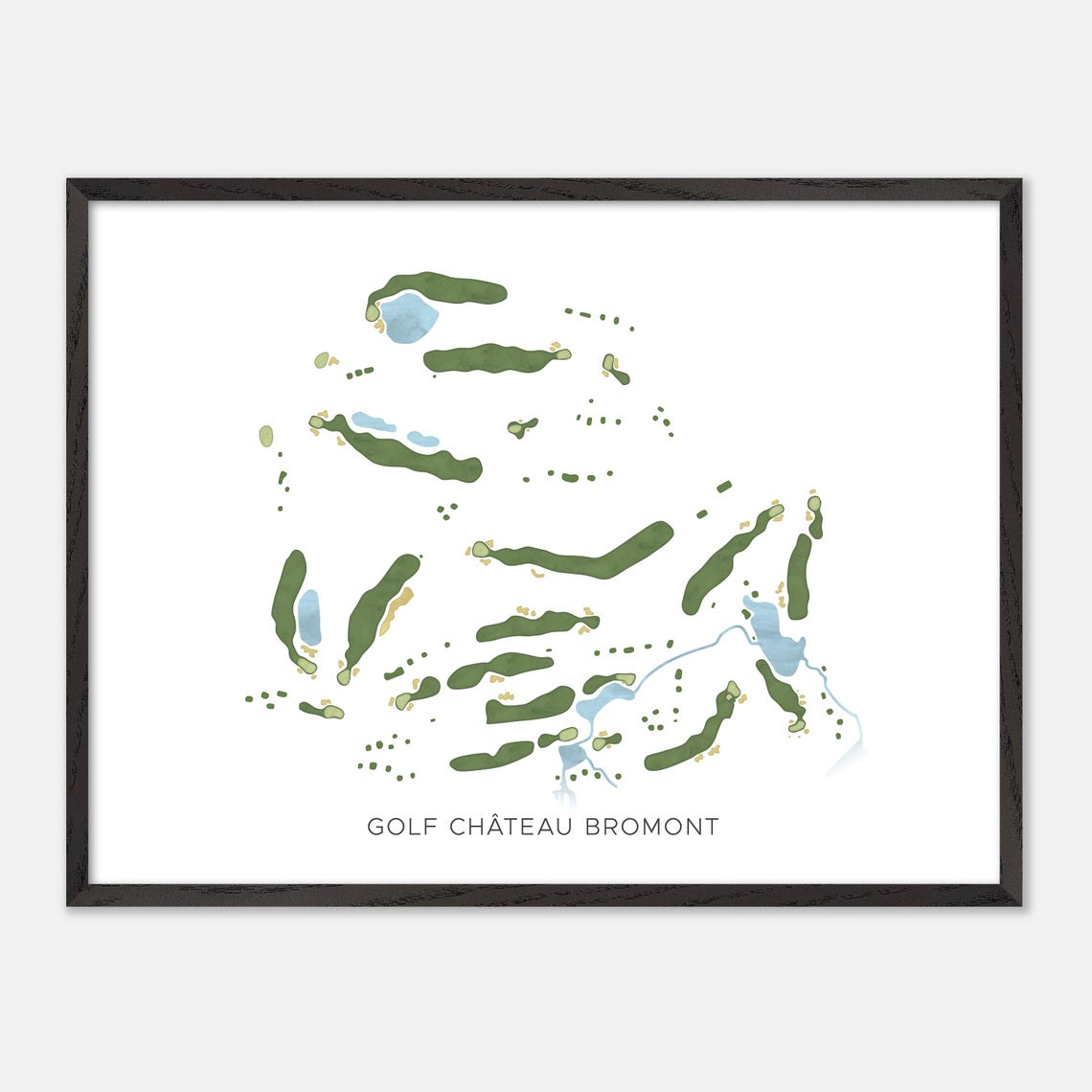 Golf Chateau Bromont Canada Modern Minimalist Map Art Poster - Image 4