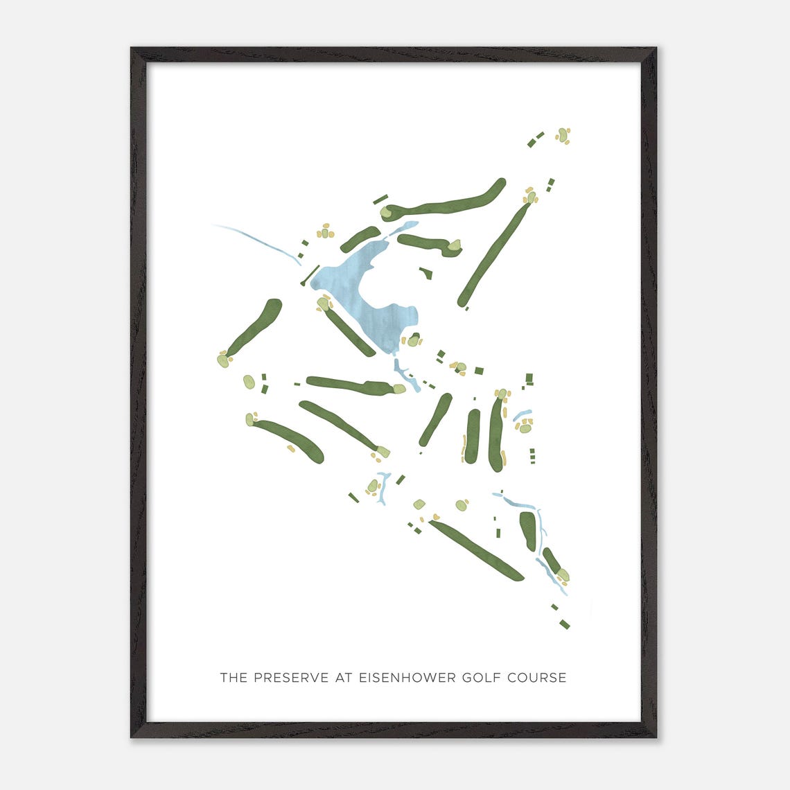The Preserve at Eisenhower Golf Course Minimalist Map Art Poster - Image 3