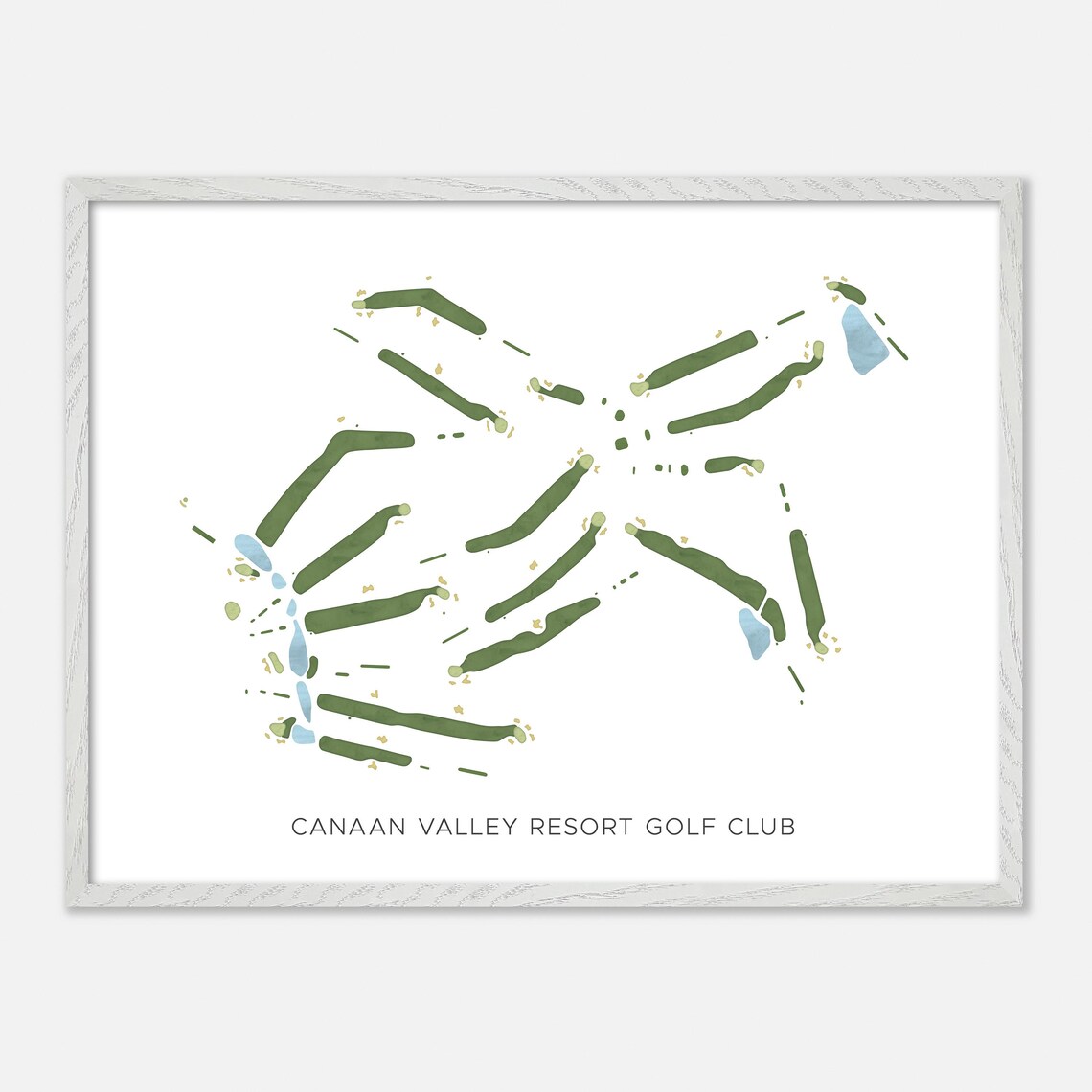Canaan Valley Resort Golf Club West Virginia Minimalist Poster - Image 3