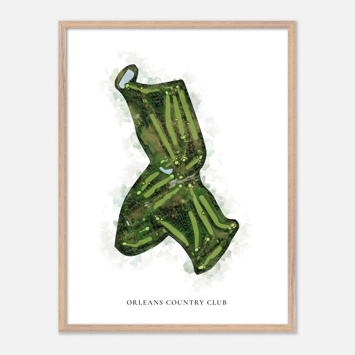 Orleans Country Club Vermont Classic Watercolor Course Poster - Image 2