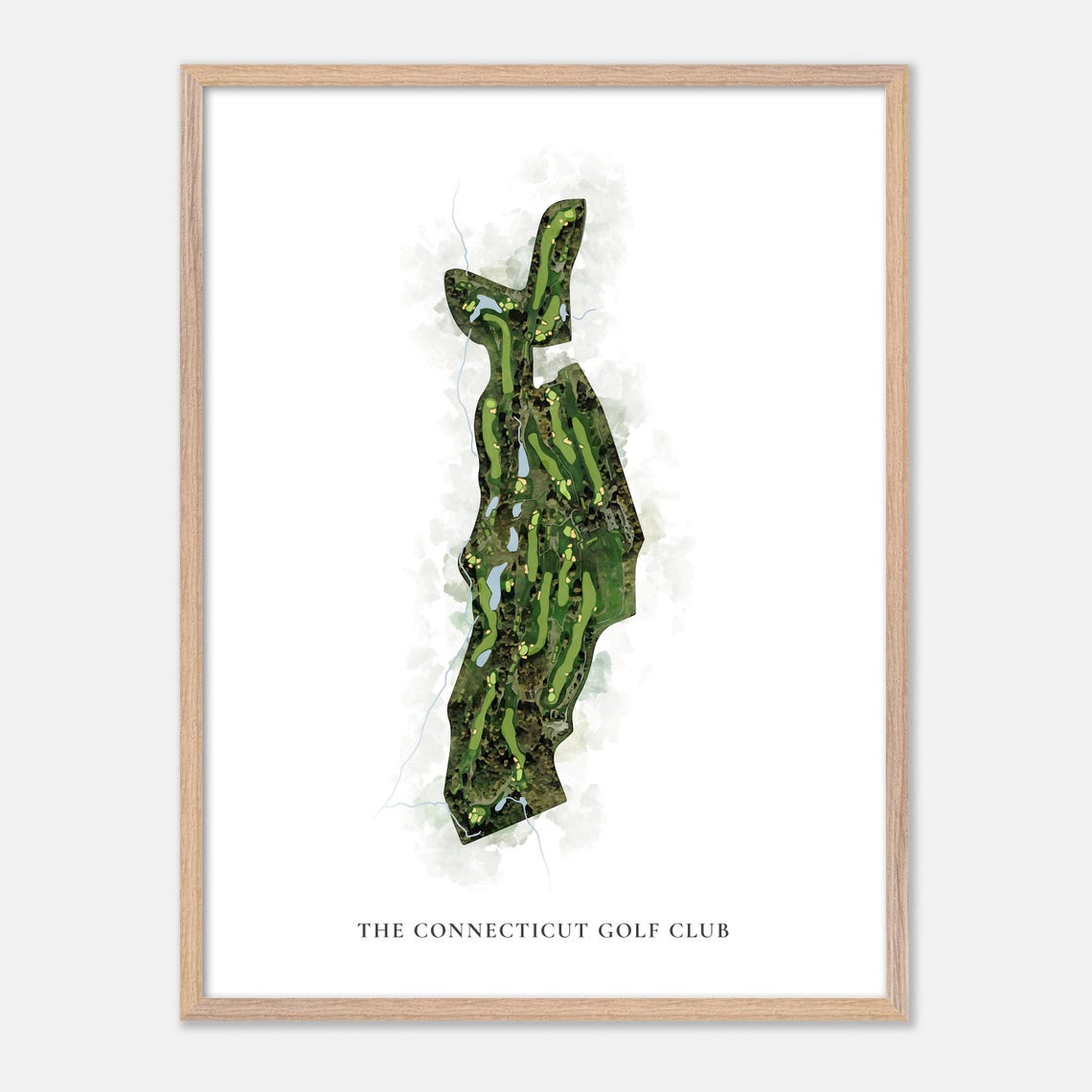 The Connecticut Golf Club Classic Watercolor Course Map Poster - Image 6