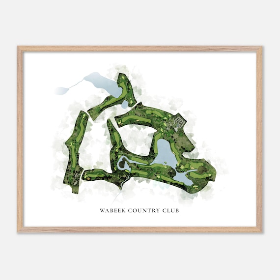 Wabeek Country Club Bloomfield Township Michigan Classic Watercolor Poster