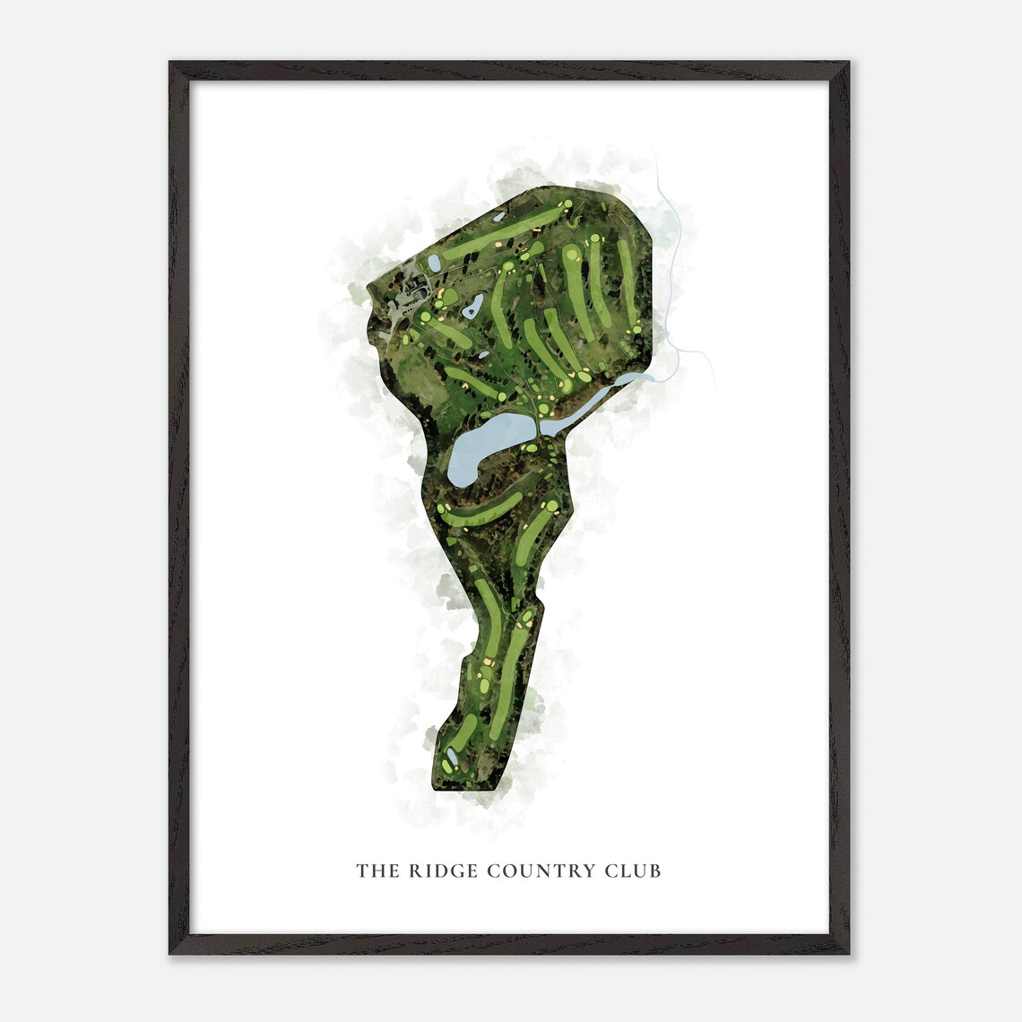 The Ridge Country Club Gilford New Hampshire Classic Watercolor Poster - Image 3