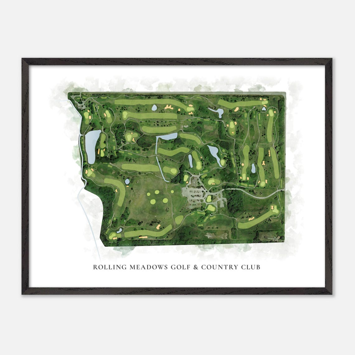 Rolling Meadows Golf and Country Club Ontario Classic Map Poster - Image 4