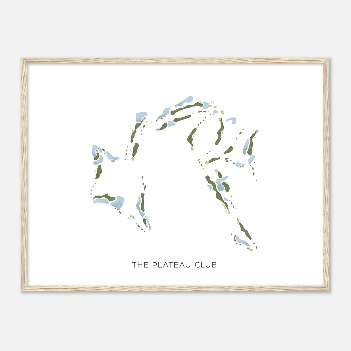The Plateau Club Washington Minimalist Watercolor Map Poster - Image 2