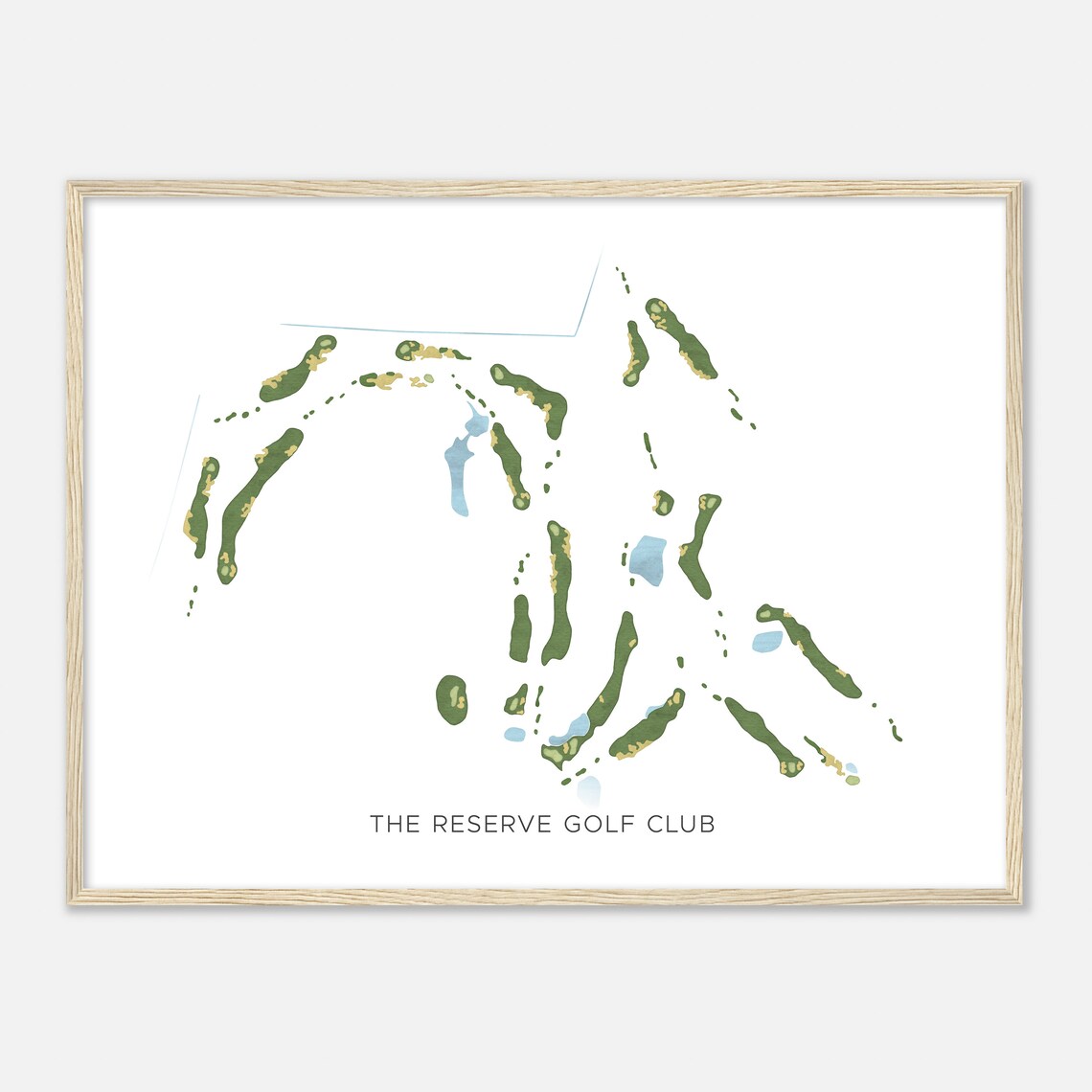 The Reserve Golf Club South Carolina Modern Watercolor Poster - Image 2