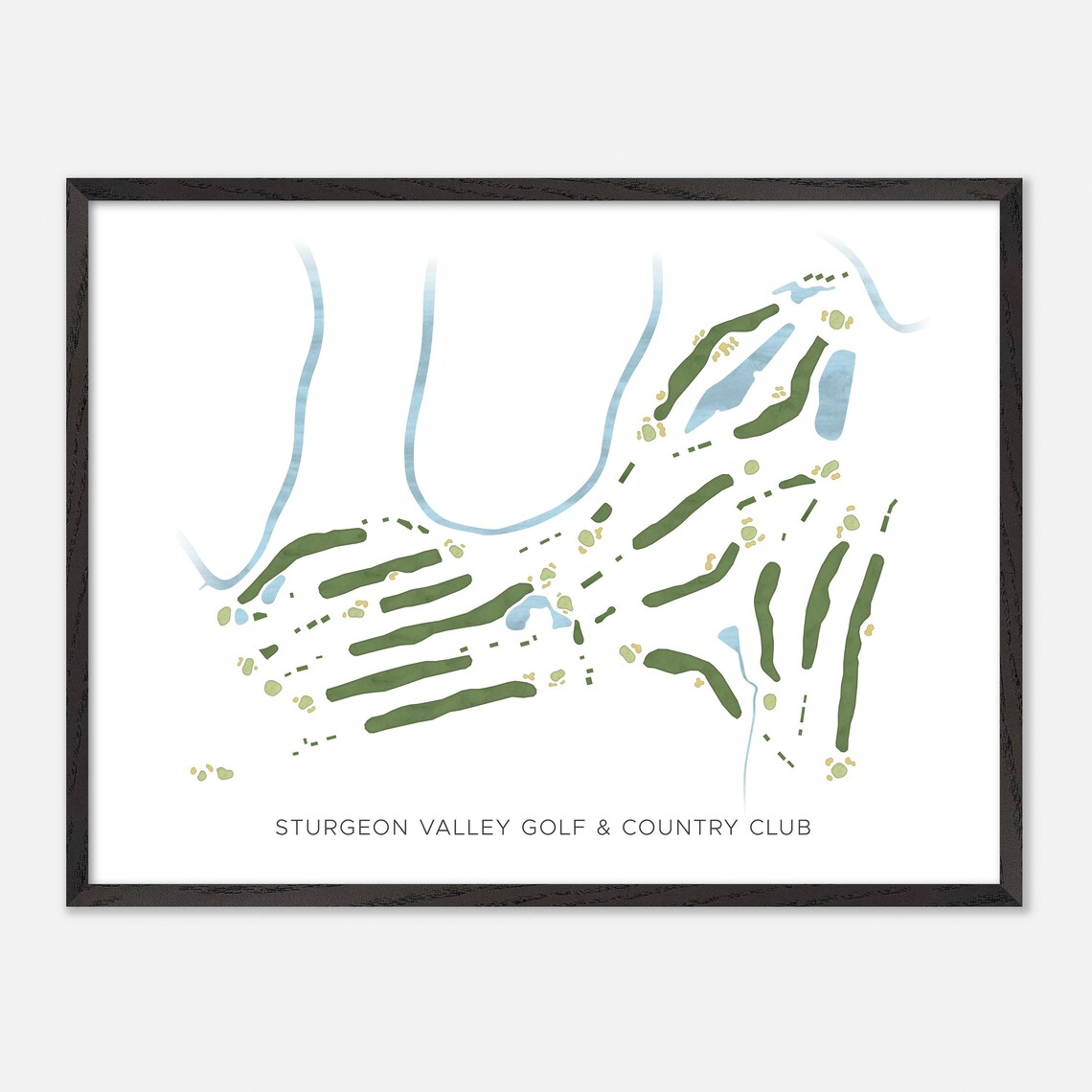 Sturgeon Valley Golf and Country Club Alberta Minimalist Poster - Image 4