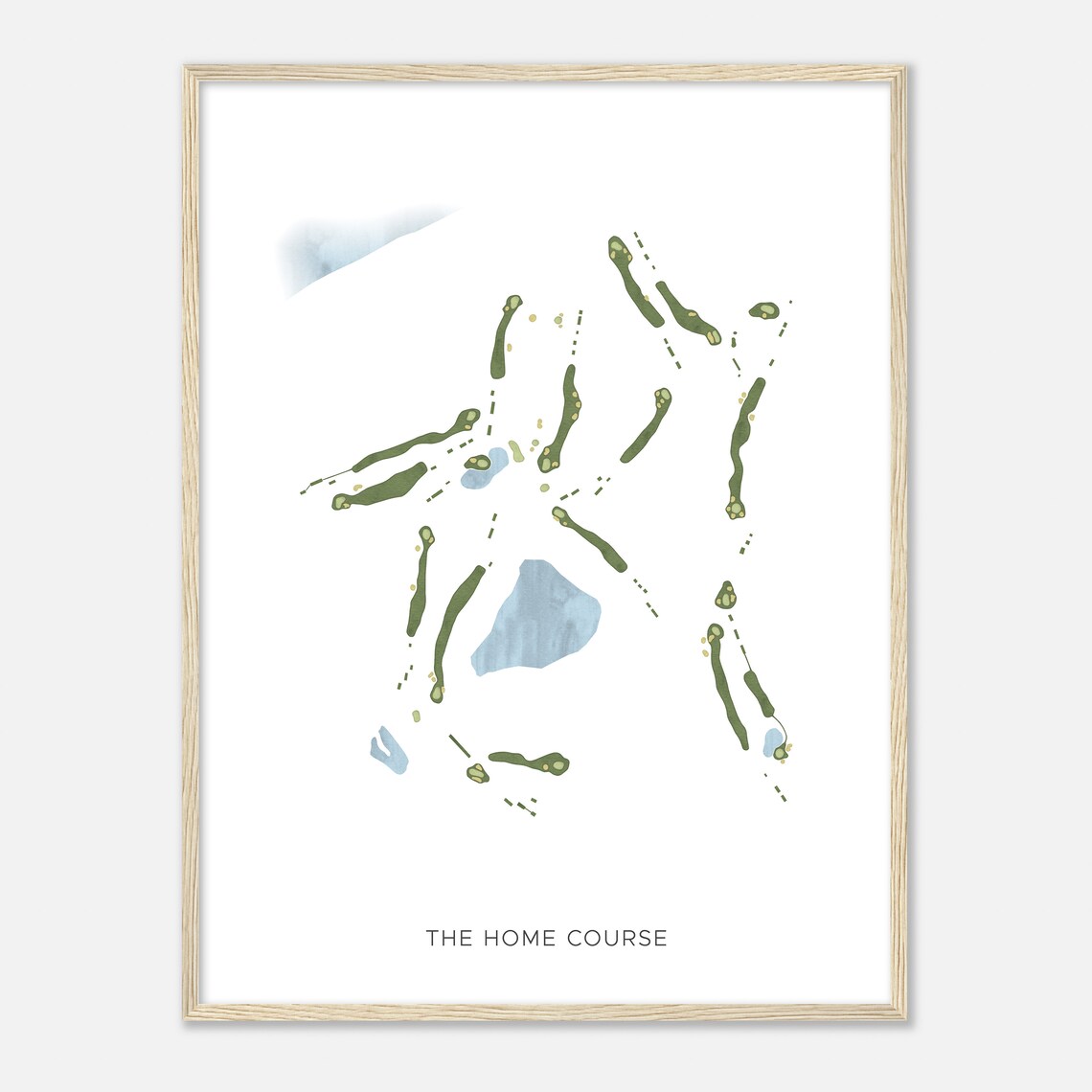 The Home Course Washington Modern Watercolor Map Golfer Gift Golf Wall Art Golf Poster Print Course Layout - Image 2