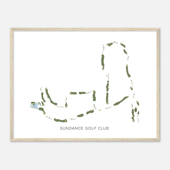 Sundance Golf Club Arizona Modern Watercolor Map Golfer Gift Golf Wall Art Golf Poster Print Course Layout