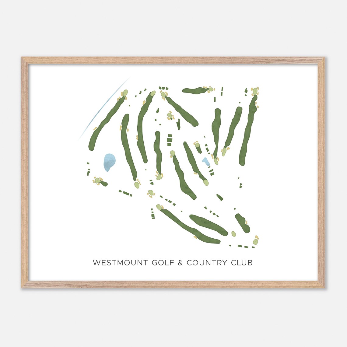Westmount Golf Country Club Kitchener Modern Watercolor Poster