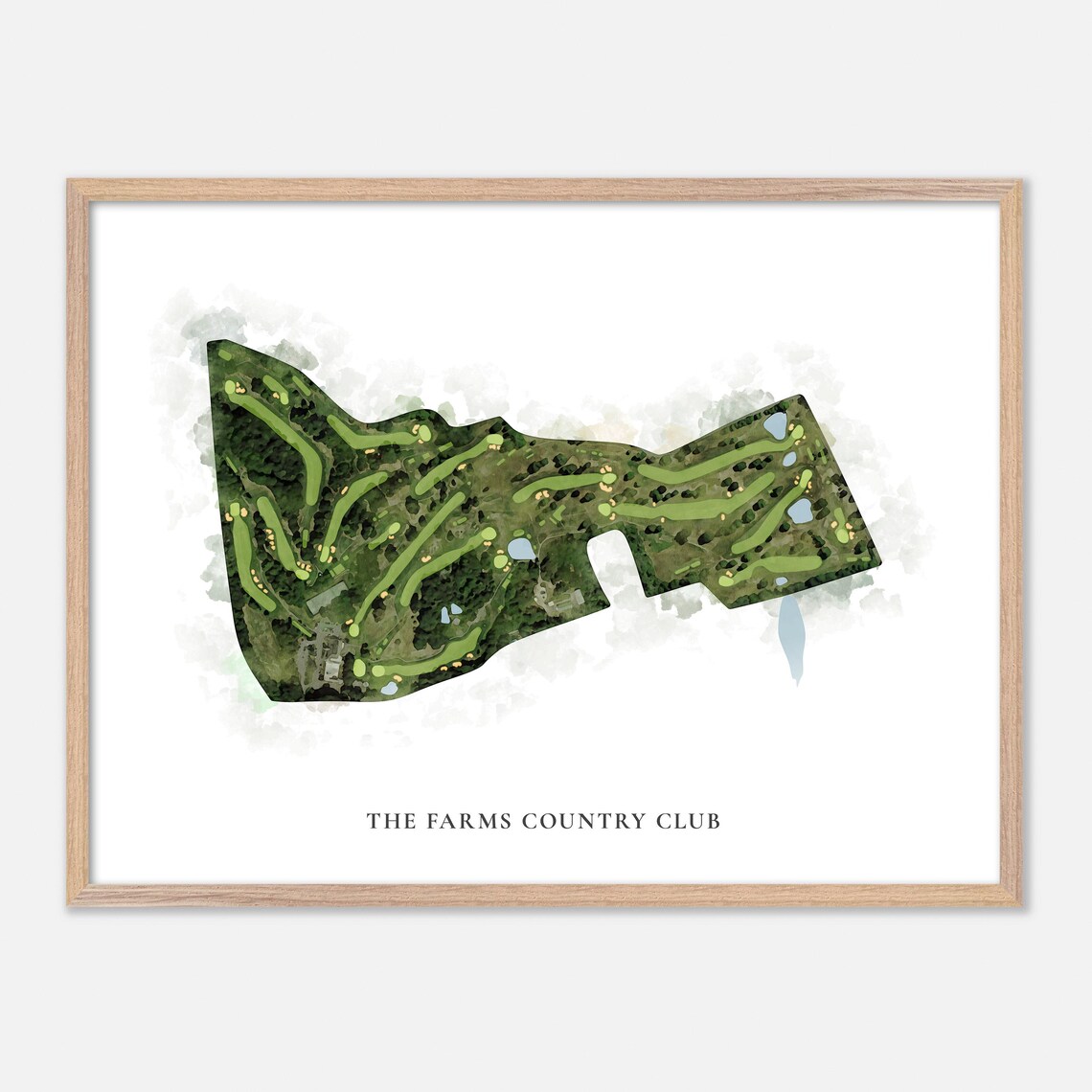 The Farms Country Club Wallingford Connecticut Watercolor Poster