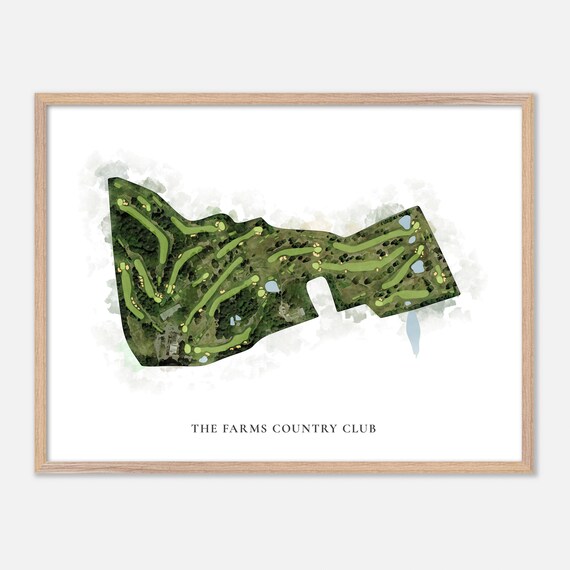 The Farms Country Club Wallingford Connecticut Watercolor Poster