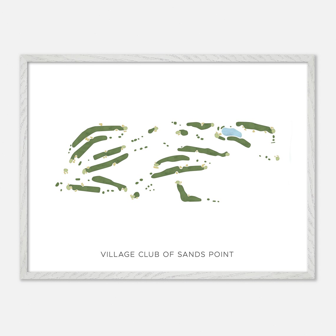 Village Club of Sands Point New York Modern Minimalist Golf Poster - Image 4