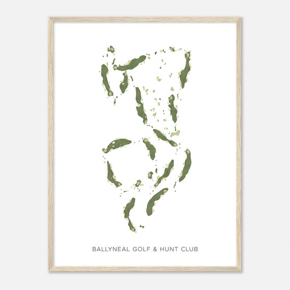 Ballyneal Golf Hunt Club Colorado Modern Watercolor Map Golfer Gift Golf Wall Art Golf Poster Print Course Layout
