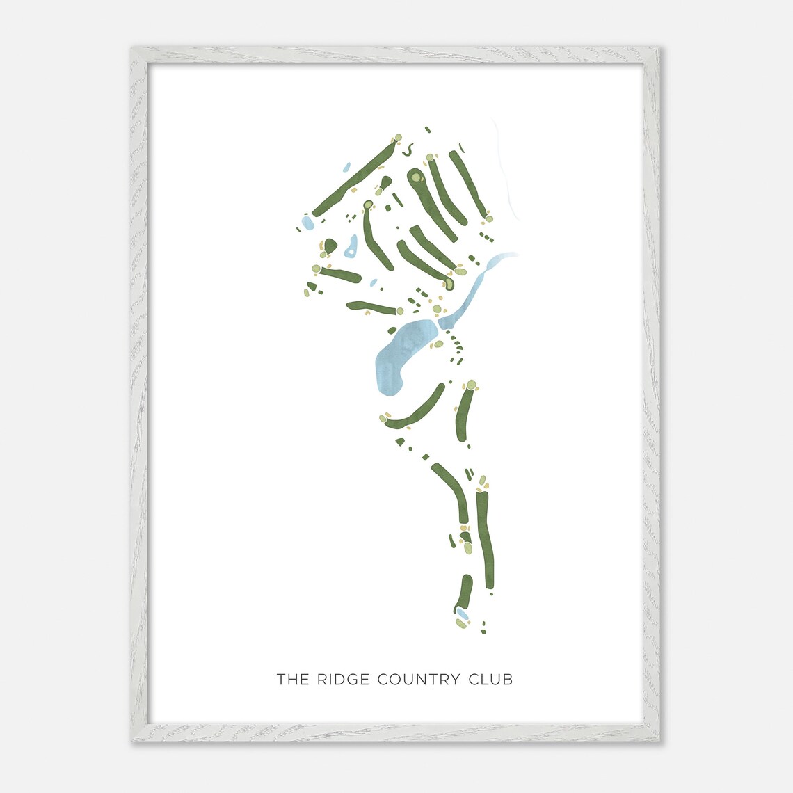 The Ridge Country Club New Hampshire Modern Minimalist Golf Poster - Image 2