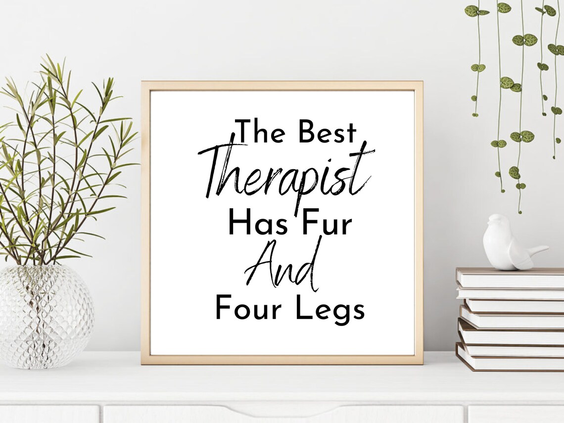 Dog Quote Typography Art Print, Fur and Four Legs - Image 2