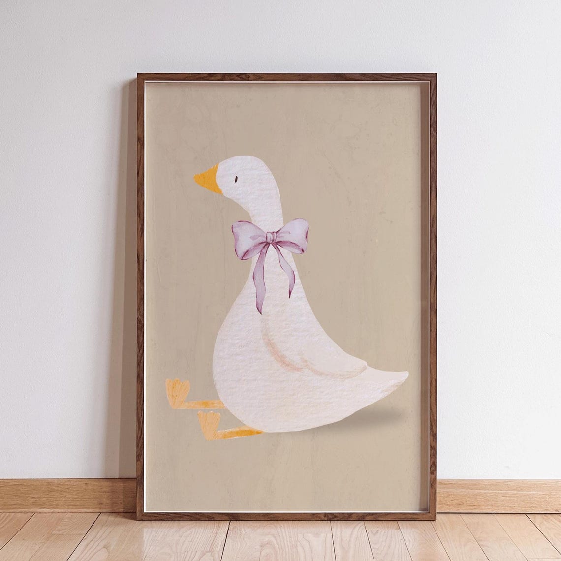 Silly Goose, Coquette Nursery Decor Art Print