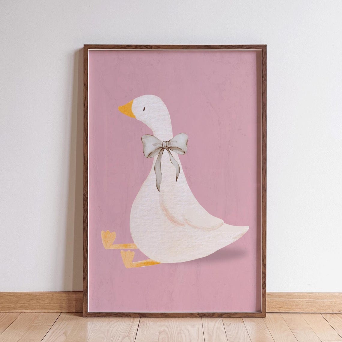 Silly Goose, Coquette Nursery Decor Art Print