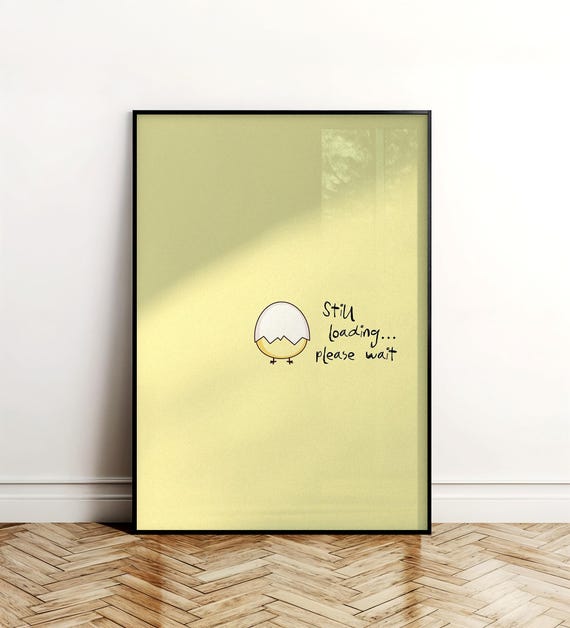 Funny Egg Art Print Minimalist Nursery Decor Pdf