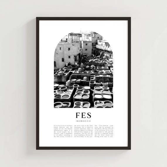 Fs Travel Poster Print Wall Art Morocco City Gift Decor Af78m