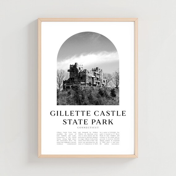Gillette Castle State Park Connecticut Stone Ruins Photo Poster