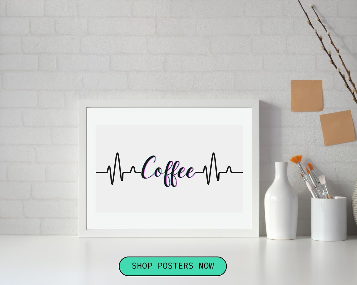 Coffee Theme Art Print