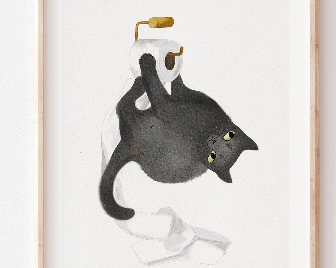 Black Cat - Traditional Travel Poster - Image 2