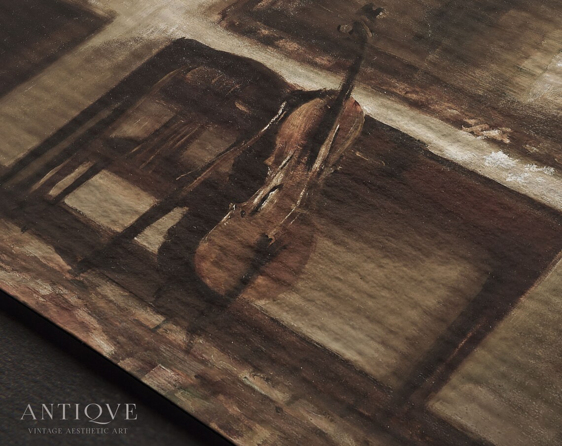 Cello and Ornate Frames Victorian Decor Art Print - Image 4