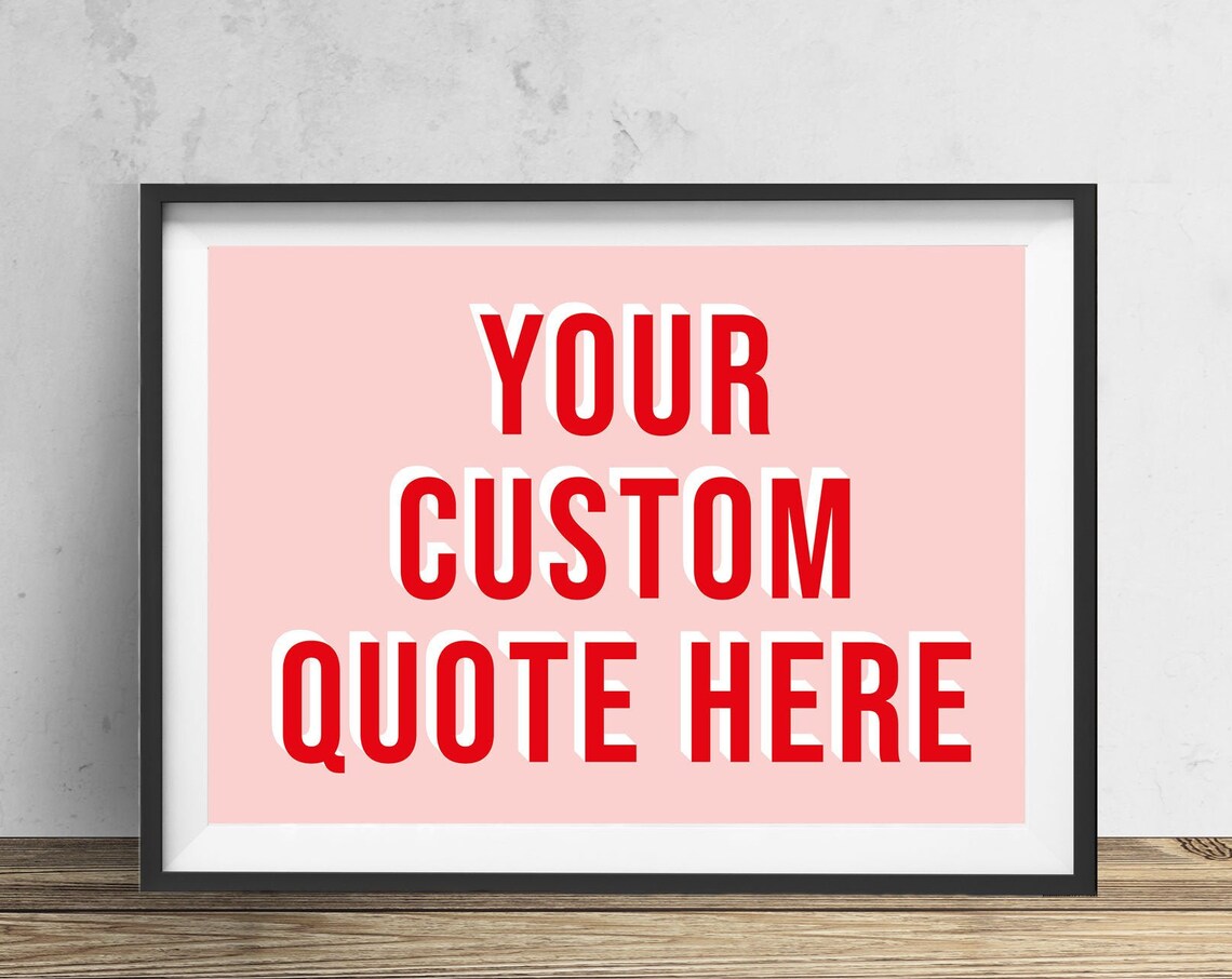 Personalized Landscape Typography Quote Art Print - Image 2