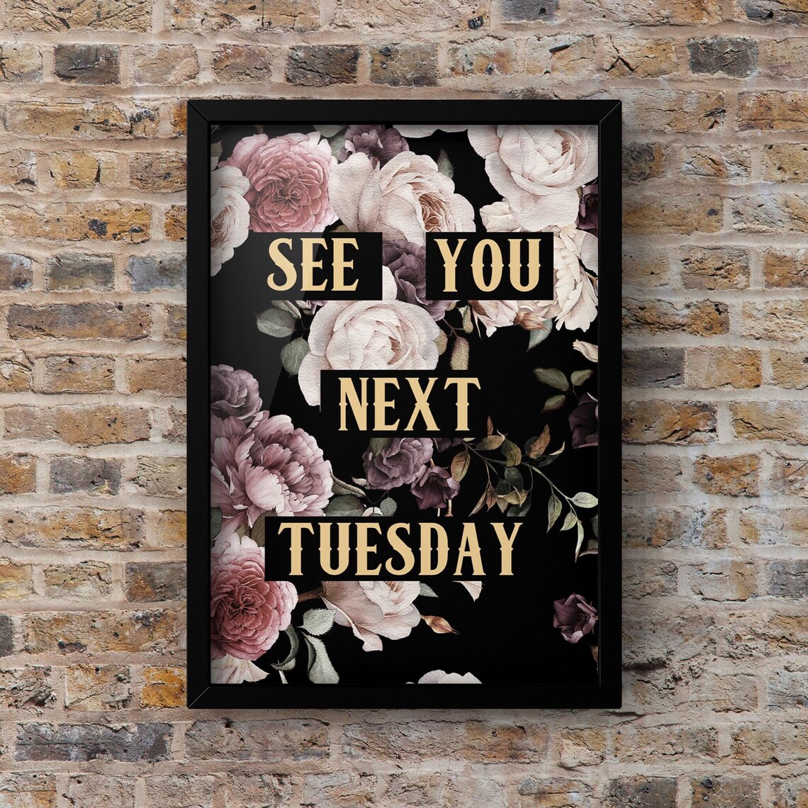 Pink Peacock Quirky Wall Art Poster Print